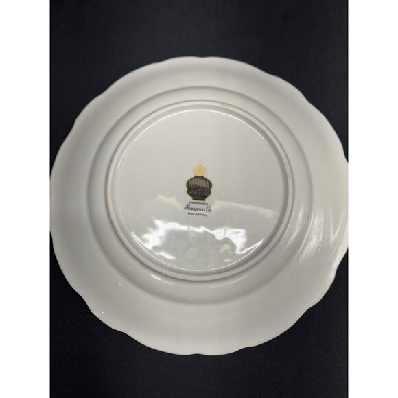 Vintage Gloria Fine Porcelain Bayreuth 10" Dinner Plate – West Germany – Floral - Picture 3 of 11